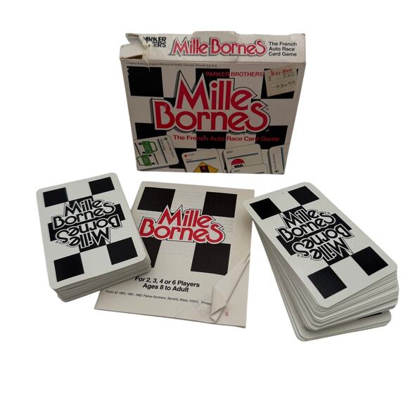 Vintage Mille Bornes Card Game 1982 Parker Brothers Complete - Picture 6 of 7